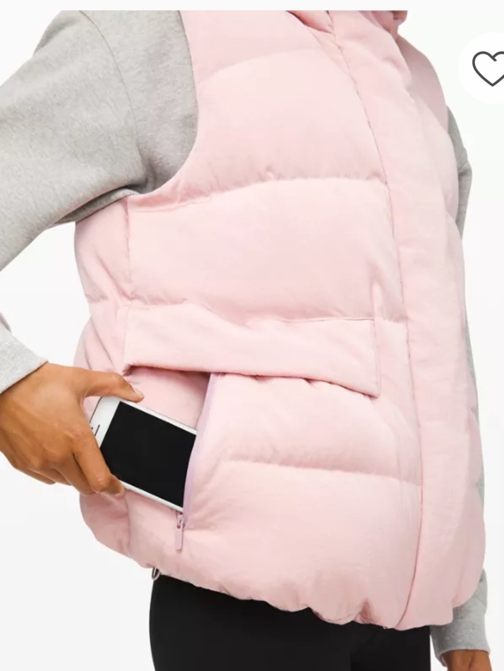 Lululemon Light Pink In A Flurry Puffer Vest - Porcelain Pink
